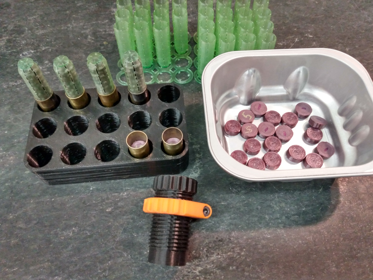 Wads + Wadsetter for Pistol Cartridge Shotshells (SCAD)