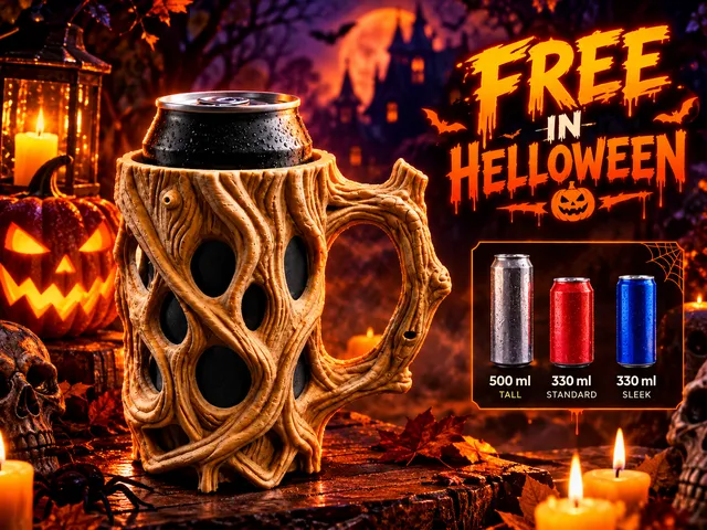 Wooden Style Can Holder - 330ml & 500ml