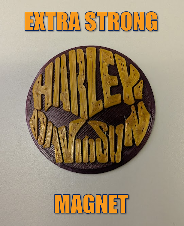 Harley Davidson Skull Magnet
