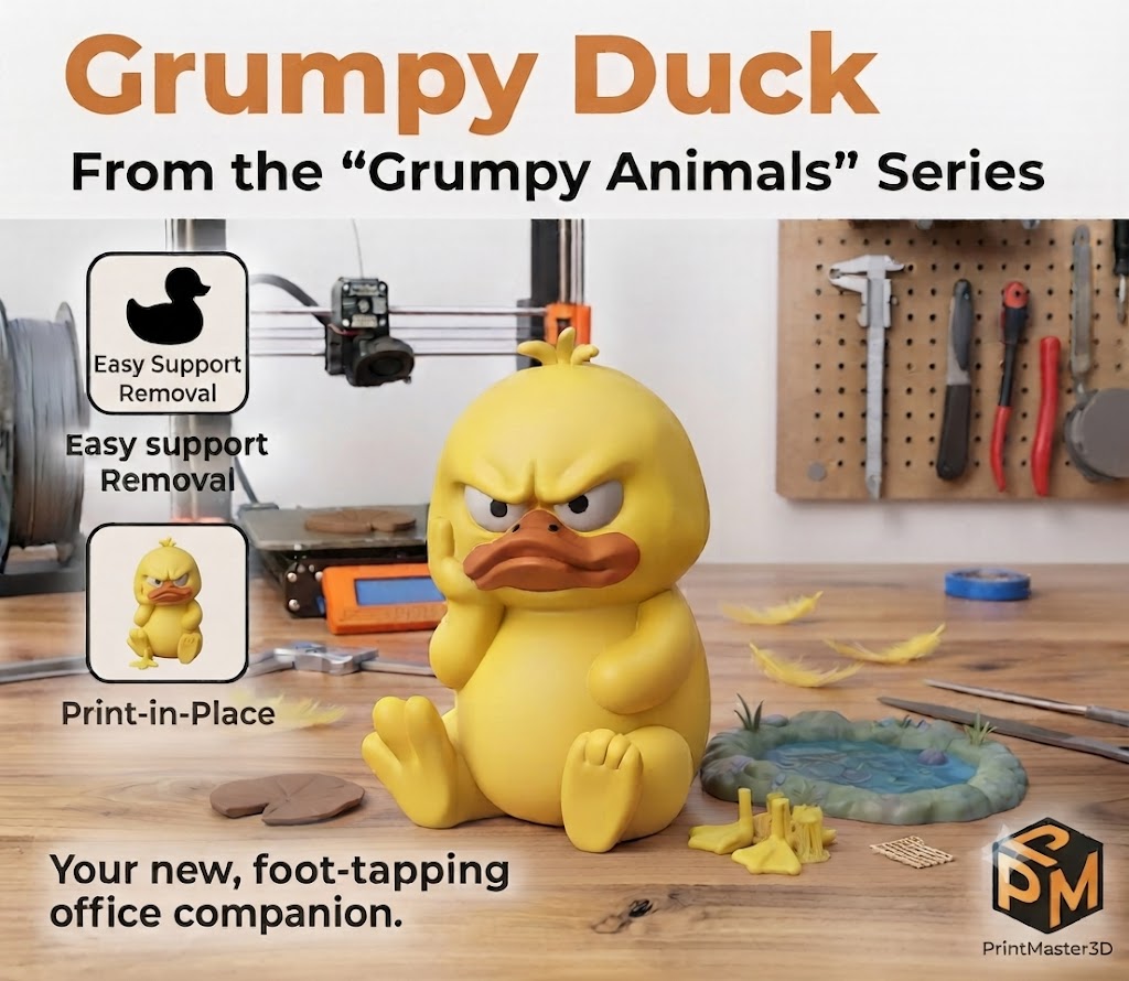 Grumpy Duck From the “Grumpy Animals” Series