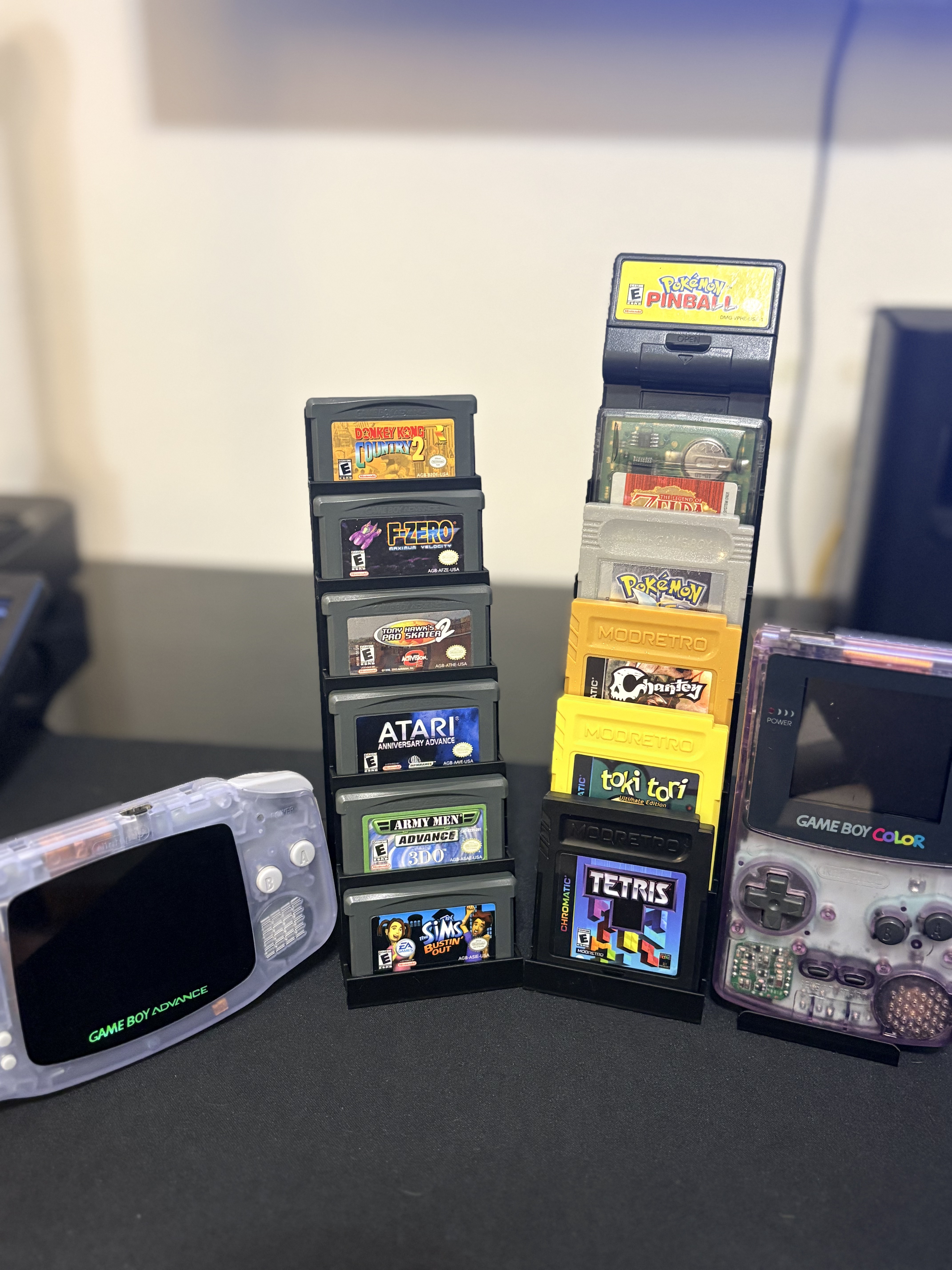 Gameboy Color and Advance Game Cart Display