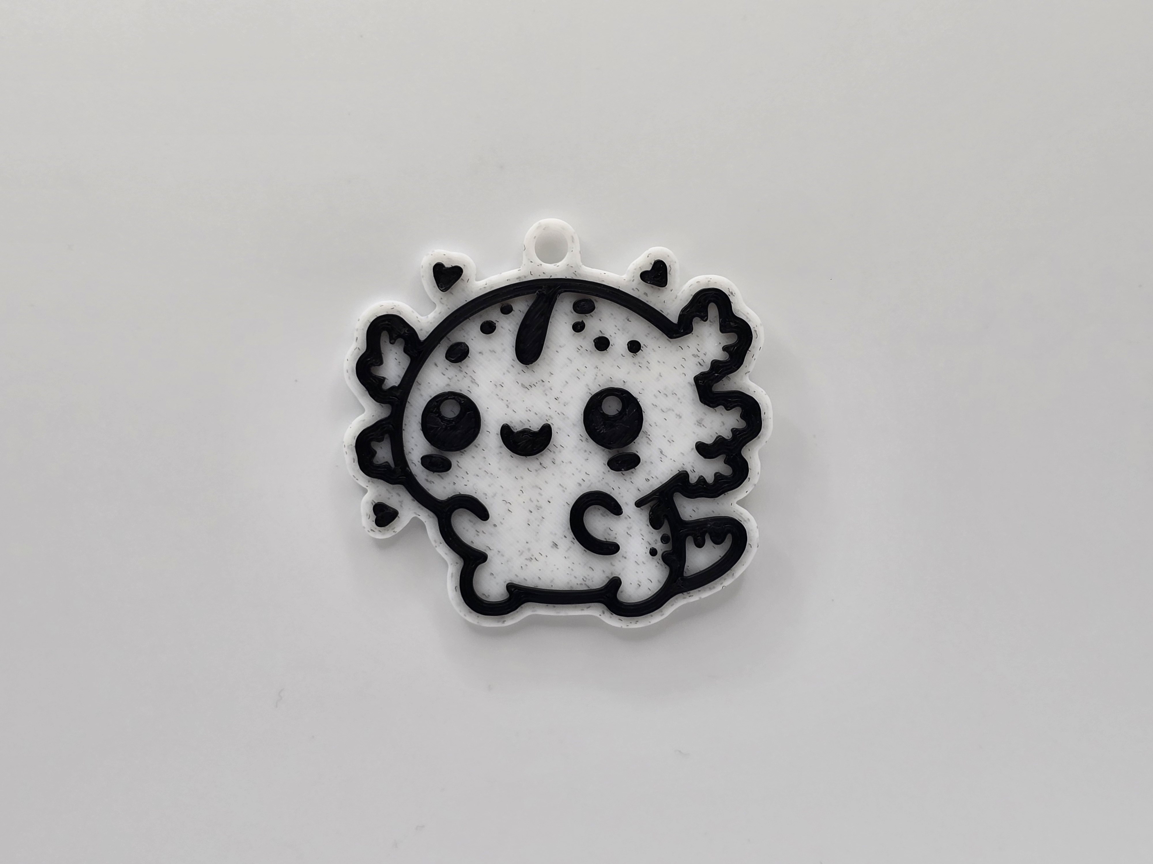 Cute Axolotl Keychain