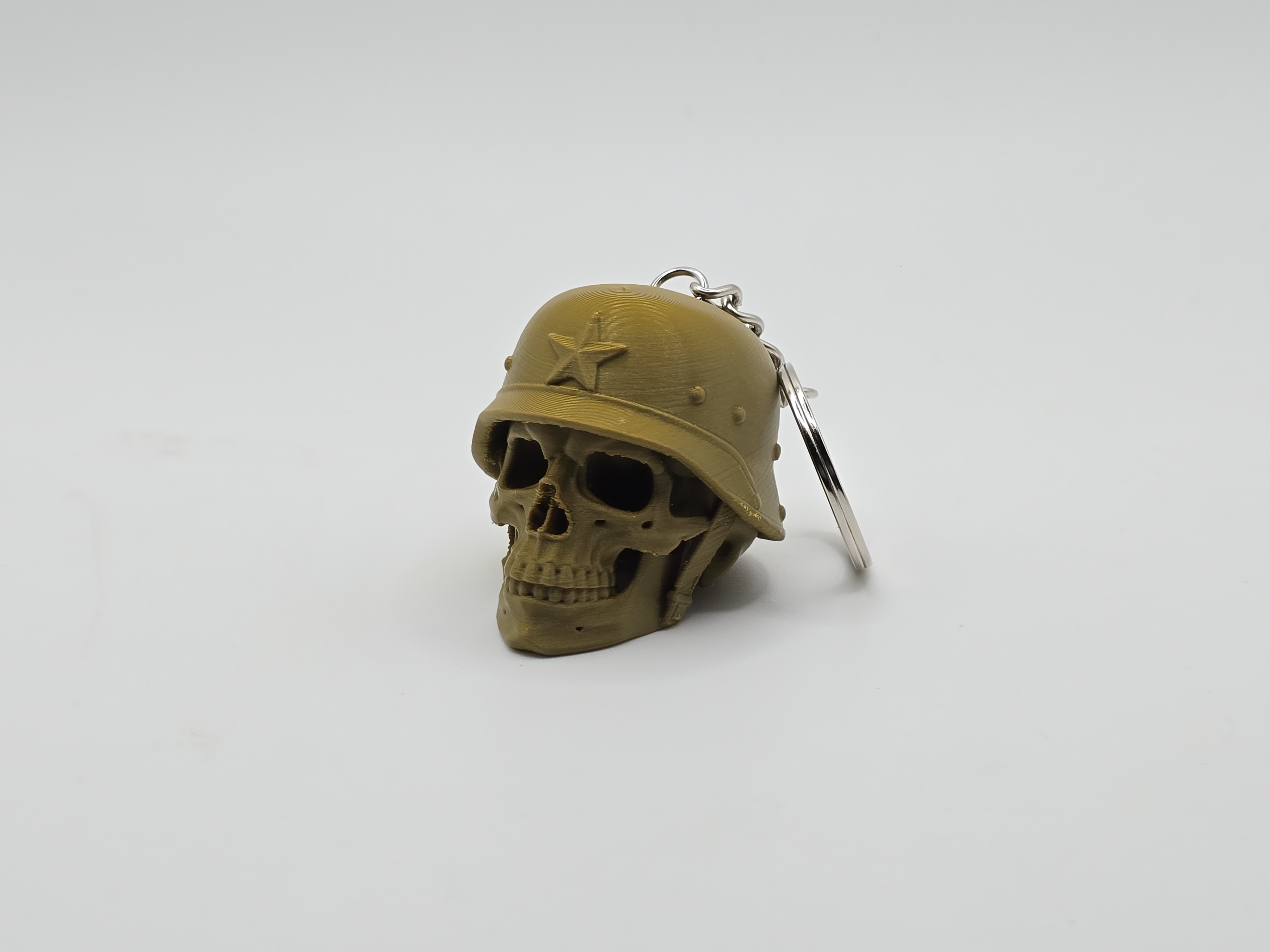 Retro Soldier Skull Keychain (Remix)
