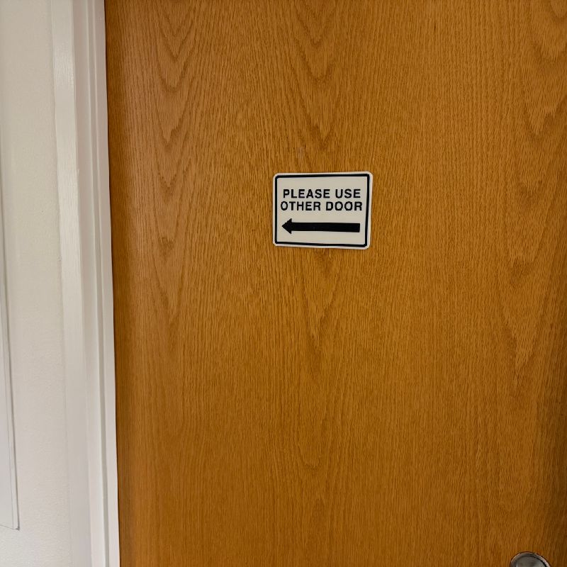 Please Use Other Door Sign by rojoPrint | Download free STL model ...
