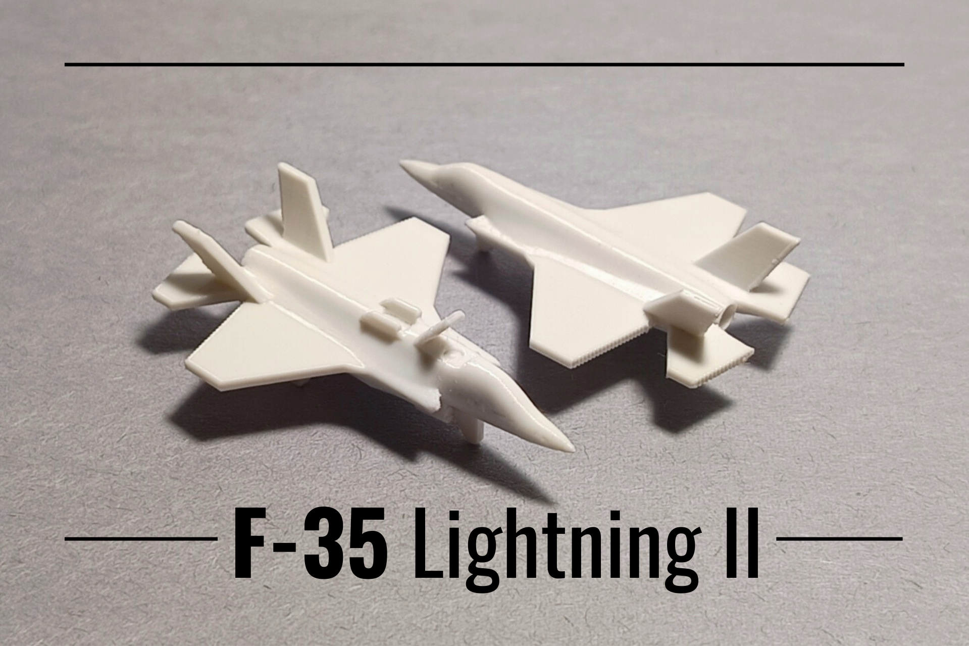F-35 Lightning II print-in-place micro jet fighter