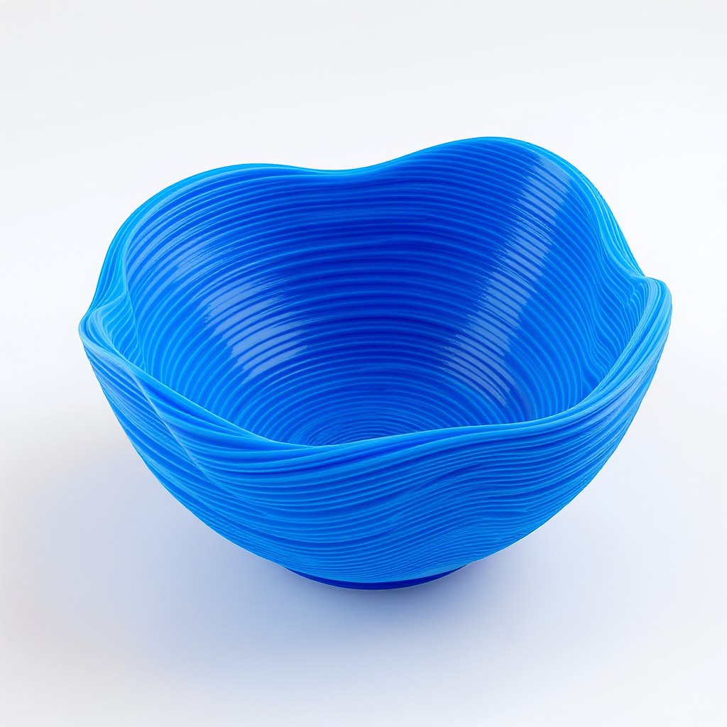 Geometric Ripple Bowl