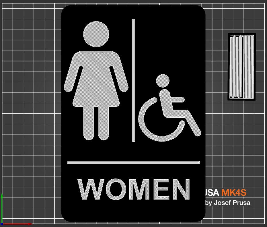 Restroom Sign - Women, Accessible