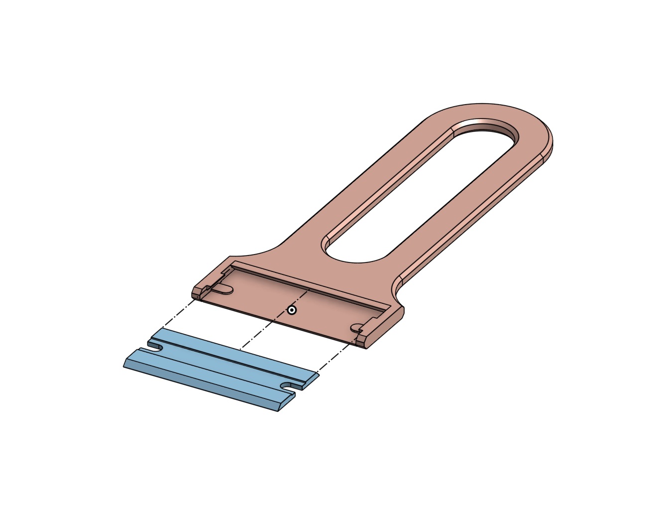 Miniatura 2 do modelo 3D Small plastic bed scraper