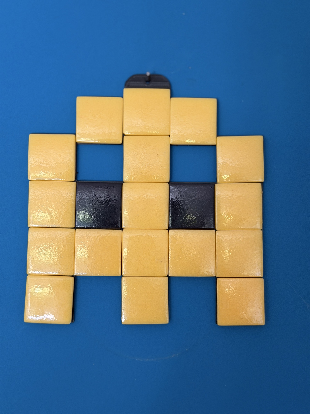 Base with hanger for Space Invader tiles