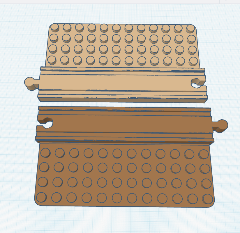 Brio Track + Duplo Plate Combination