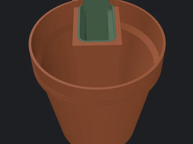 Terracotta Post Topper: a clay-style planter that sits on a hollow railing post