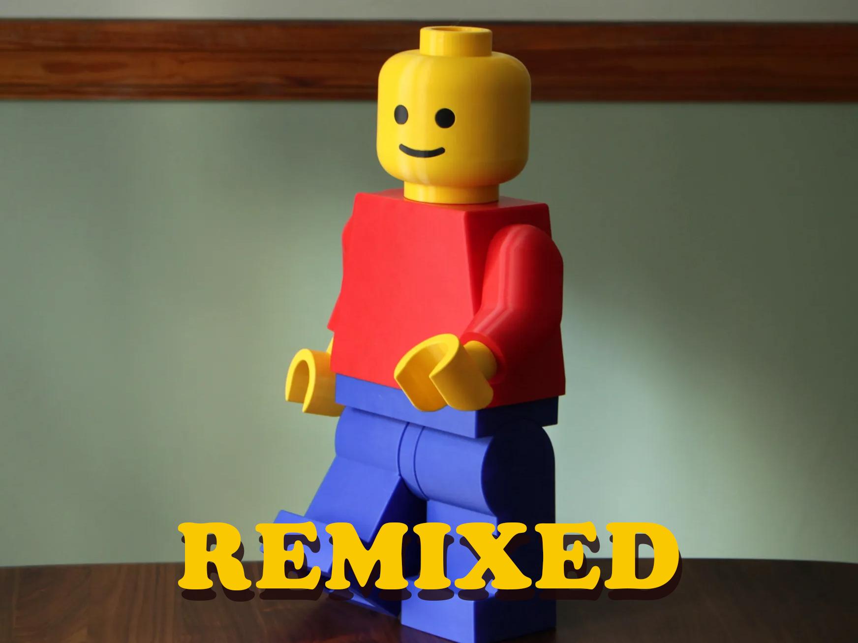 Oversized Modular Lego Minifigure (10:1) REMIX with TPU joints