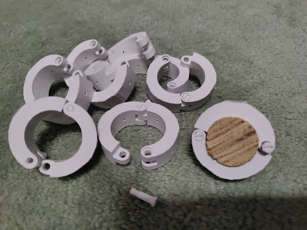 Ring collar, hinged, parametric