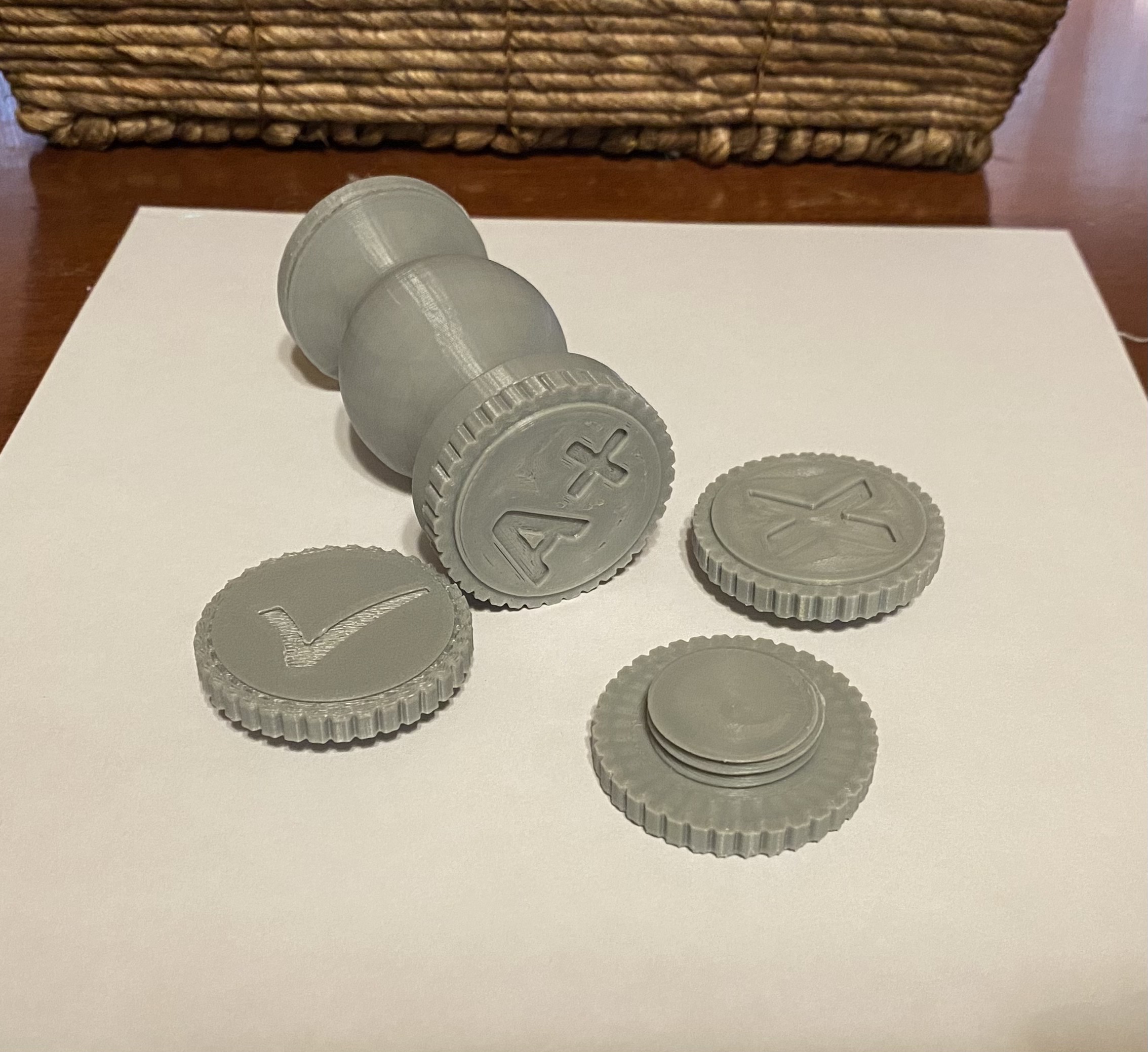 Miniatura 4 do modelo 3D Double Sided Grading Stamp (Interchangeable)