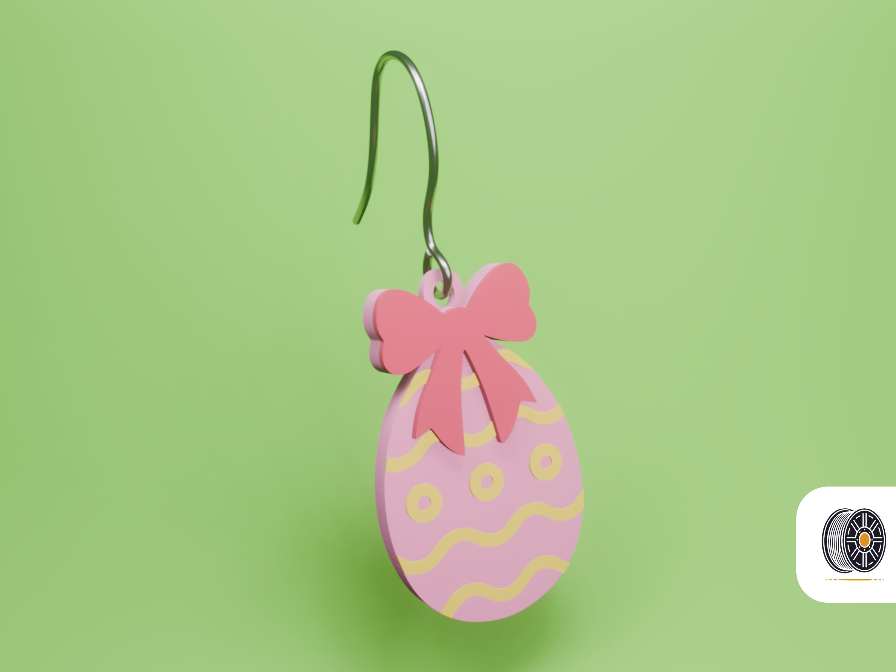 Miniatura 2 do modelo 3D Egg-citing Easter Eggs | An Easter Earring Gift