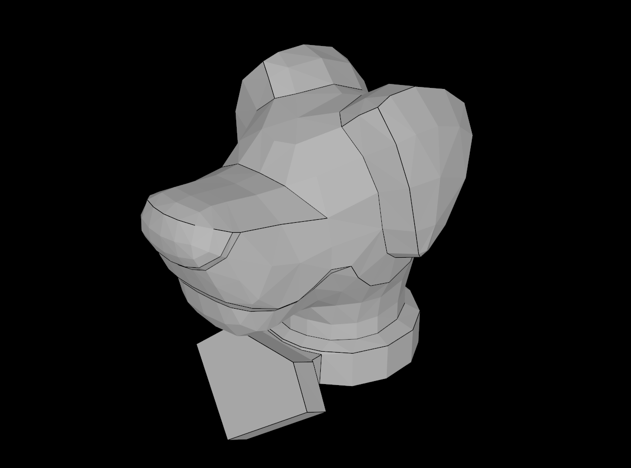 Lego Compatible (35037.dat) Dog Head with Collar (Krypto the Superdog)