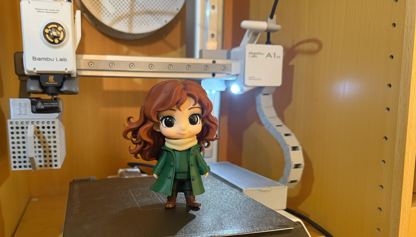 Chibi Hermione Granger under Snow