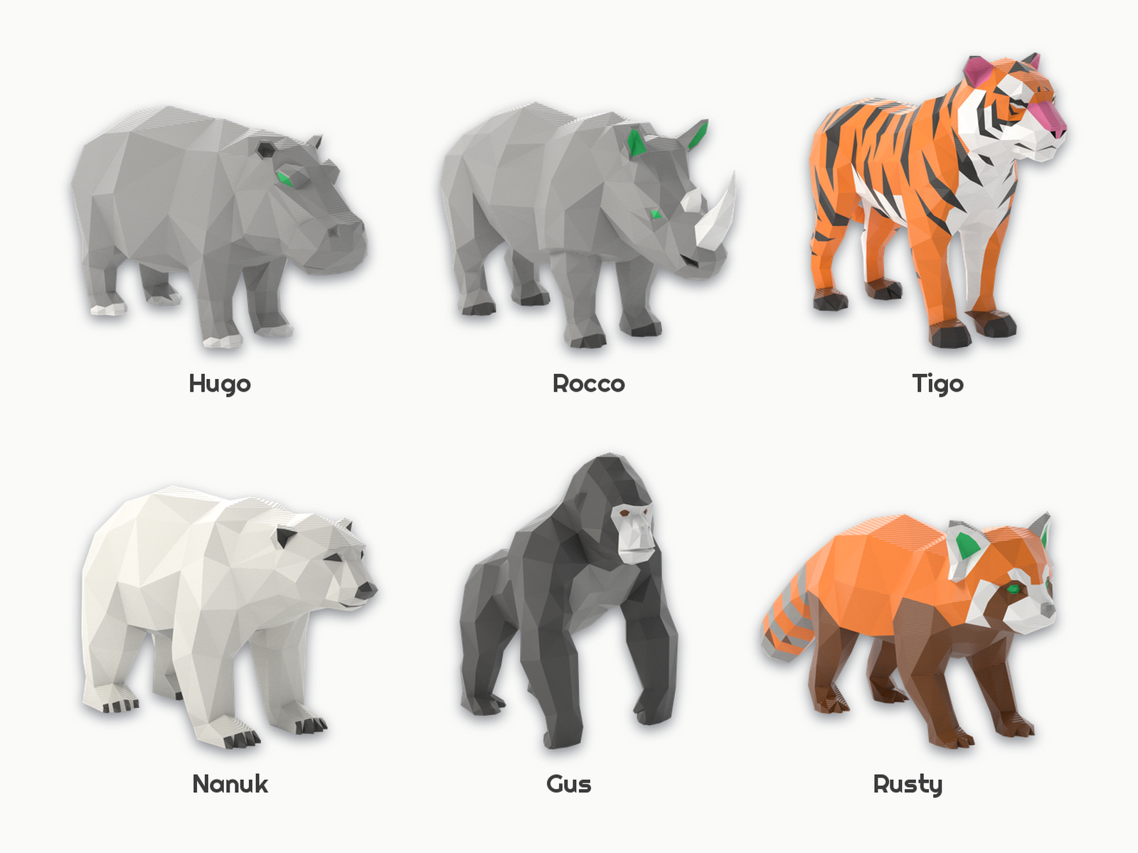 Poly Edge Tobi the Tapir - Low Poly ZOO — STL Grátis | 3DFinder
