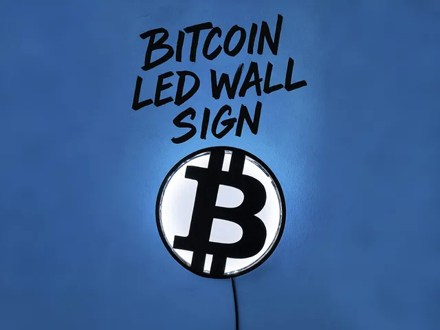 Bitcoin LED Wall Sign – 3D Printable Bitcoin Symbol with Cable Slot and Wall Mount (19cm Radius)