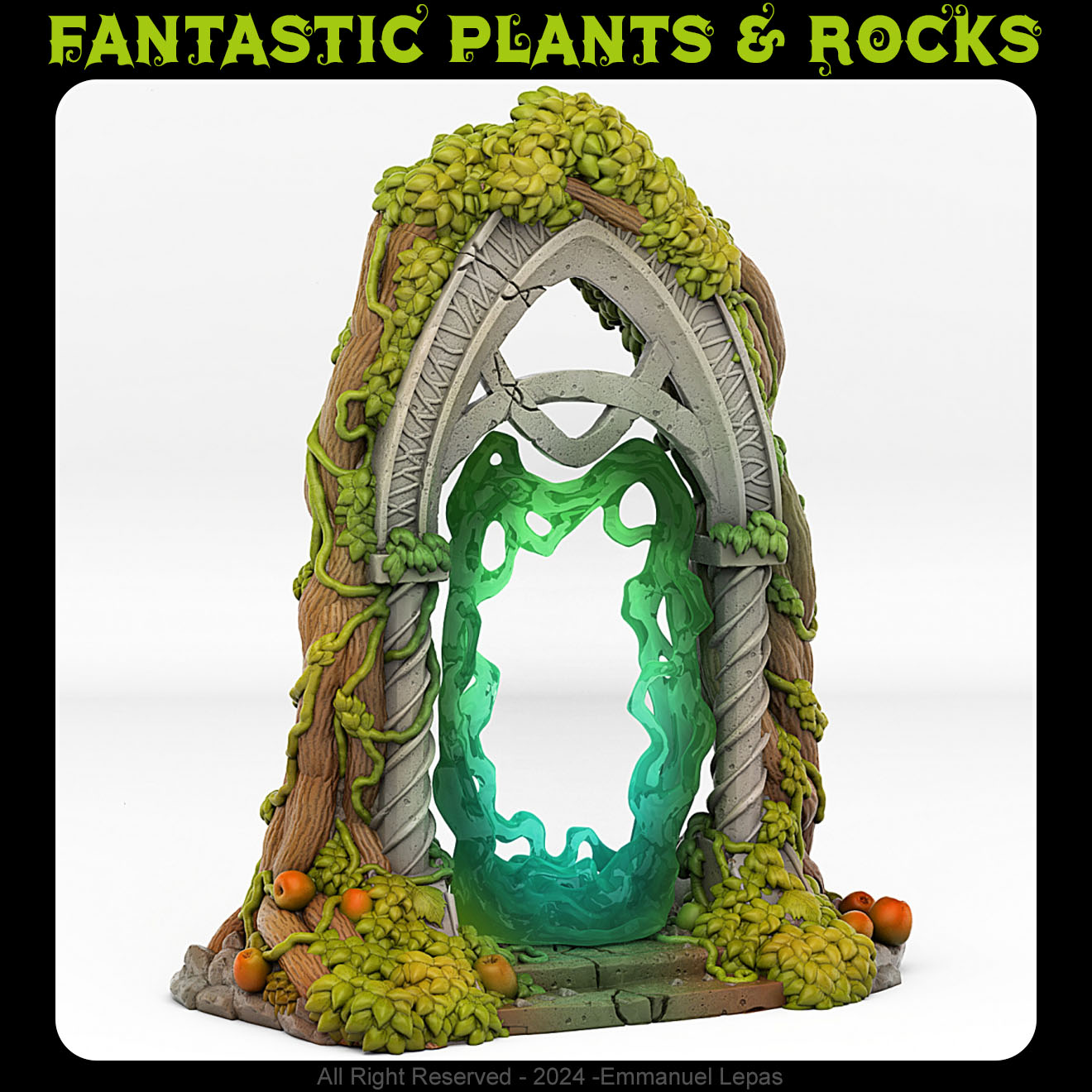 Elfic Portal With Its Magic Barrier