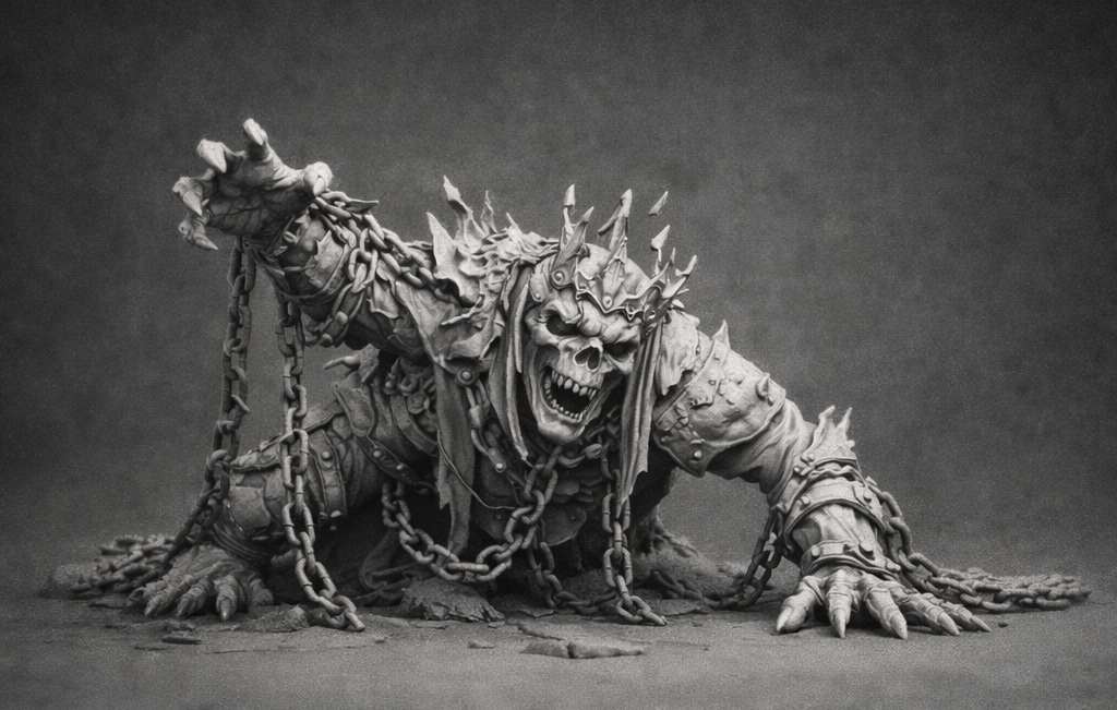 Deathcrown – Chained Undead King (Crawling Horror Figurine)