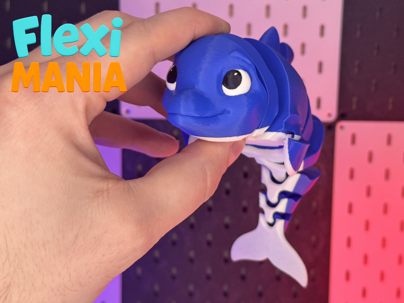 Flexi Dolphin - Articulated Print-in-Place Dolphin