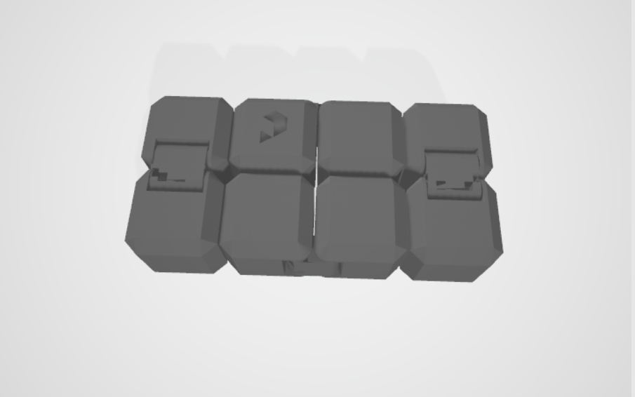 Infinity cube with Printables logo