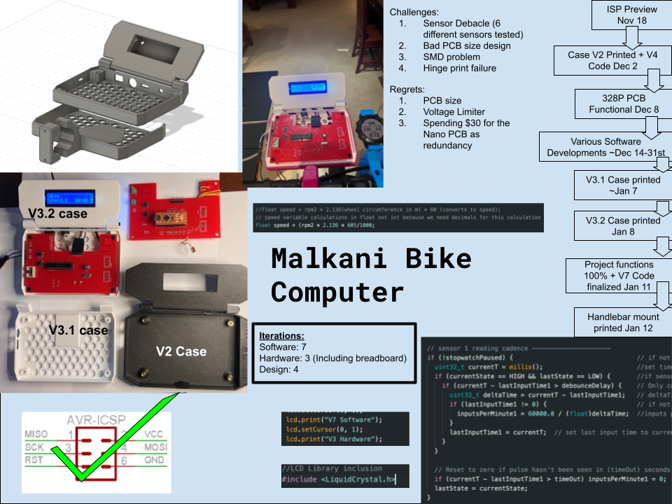Bike Computer MBC 31.8mm Handlebar mount