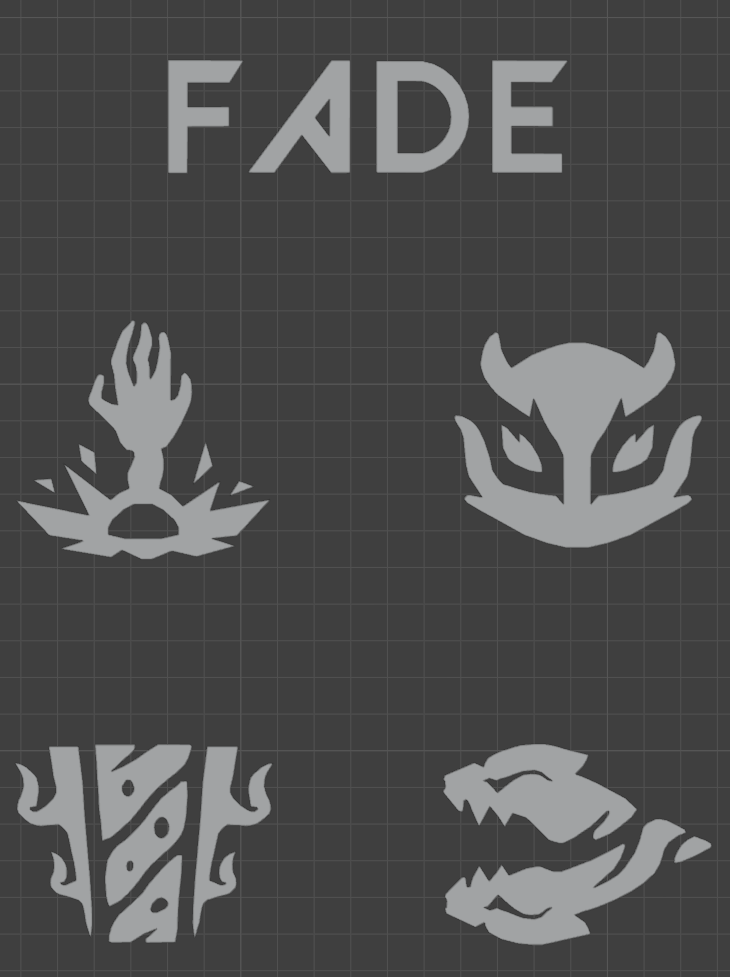 Fade Valorant 3D Nameplate + Ability Icons (All-in-One STL)