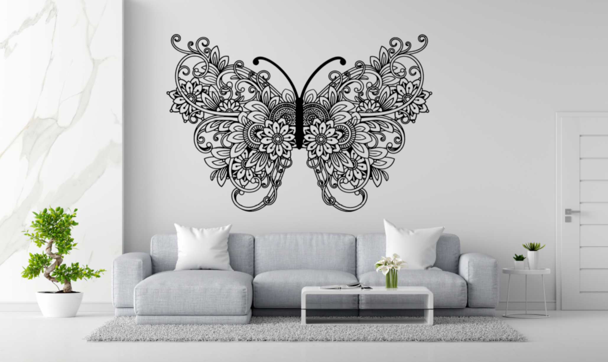 WallArt beautiful Butterfly 001