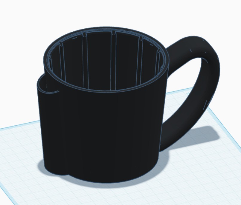 Ice Cream Pint Mug With Spoon Holder