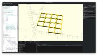 OpenSCAD Parameterized and Customizable openGrid