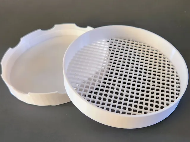 12 cm Cheese Hoop Endcap & Drain Tray (Brie/Camembert)
