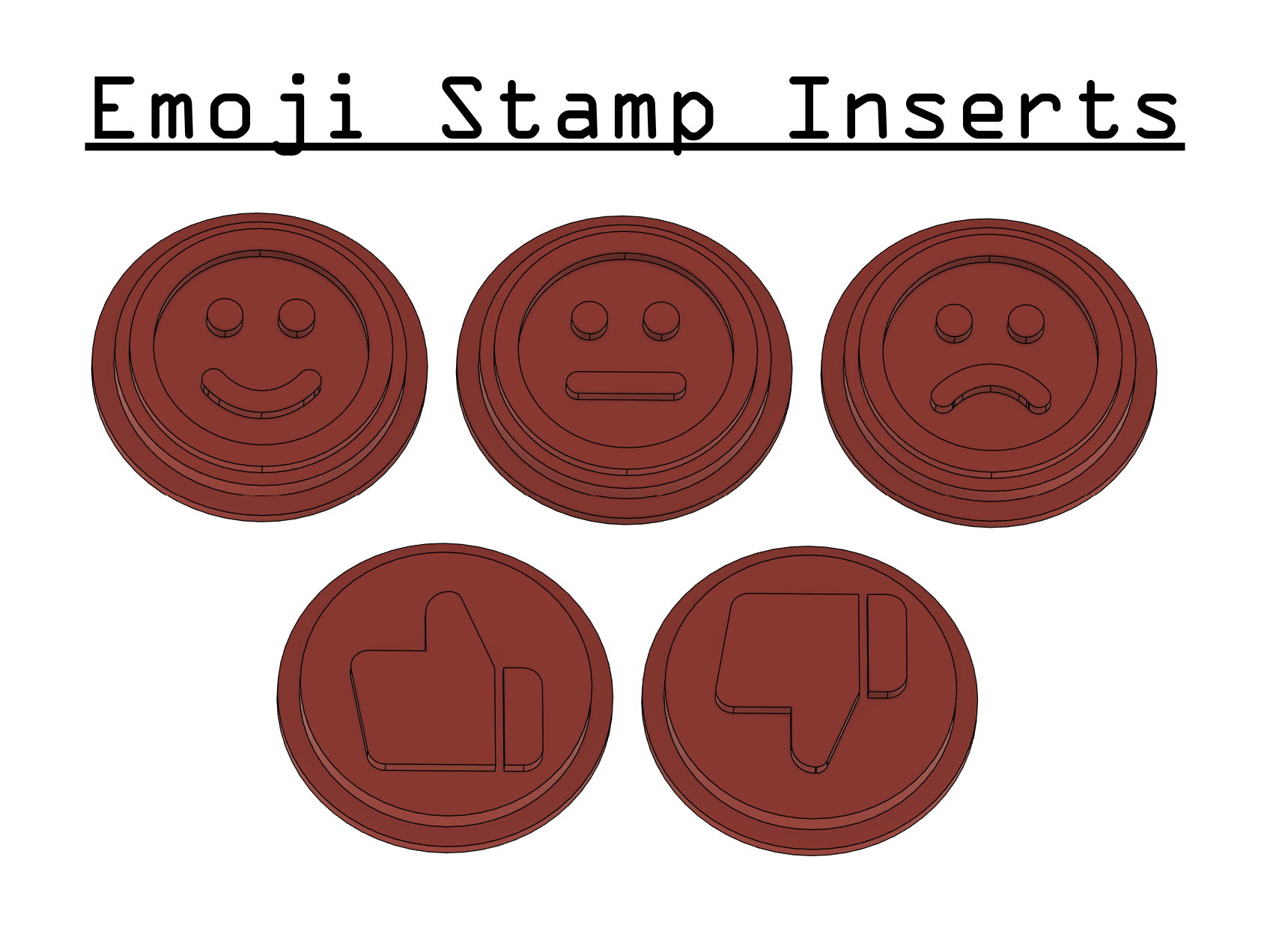 Emoji Stamp Inserts