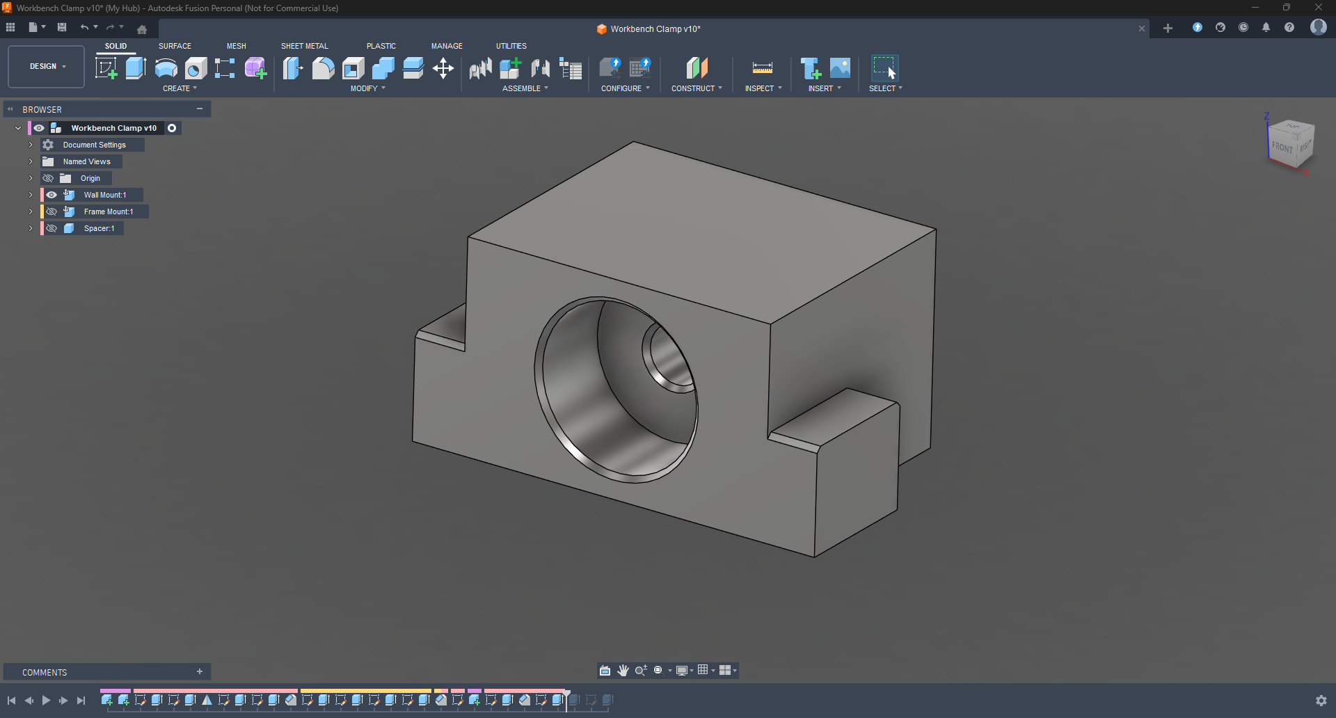 Miniatura 9 do modelo 3D Stabelize Workbench Using Wall Mounted Clamps.