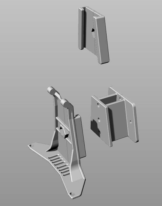 DJI Controller Mounting Adapter with quick slide detach