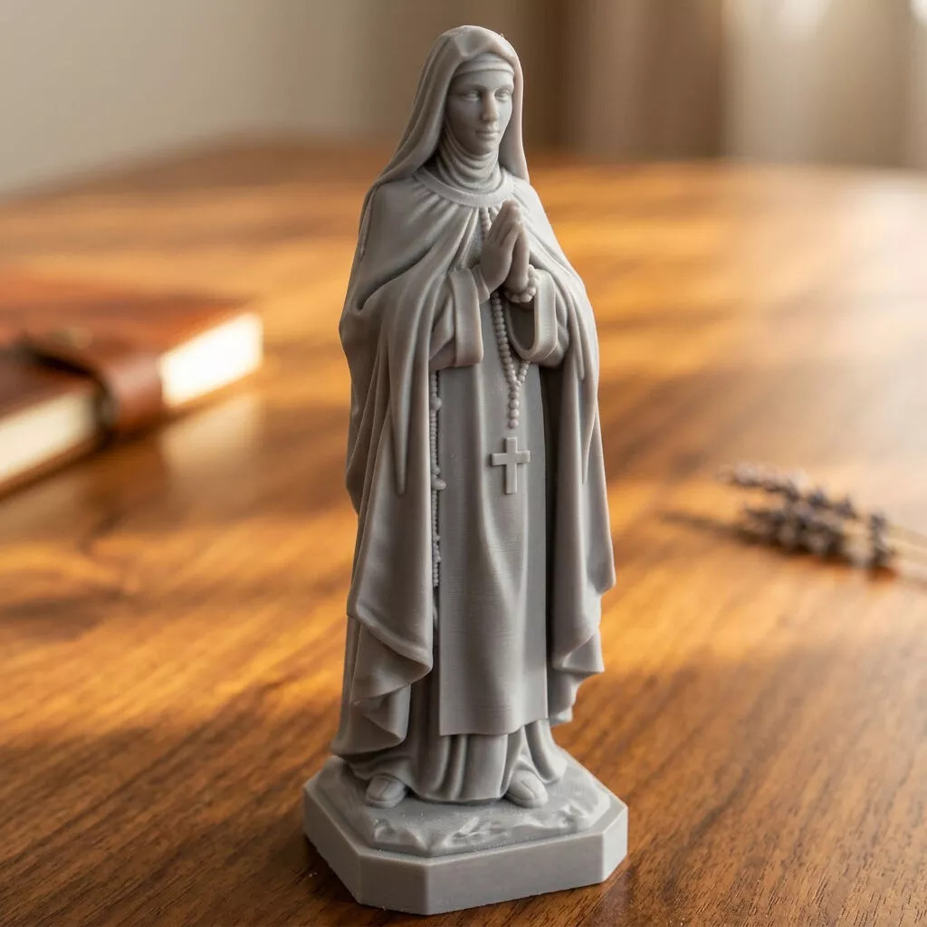 Saint Teresa Avila Praying Statue