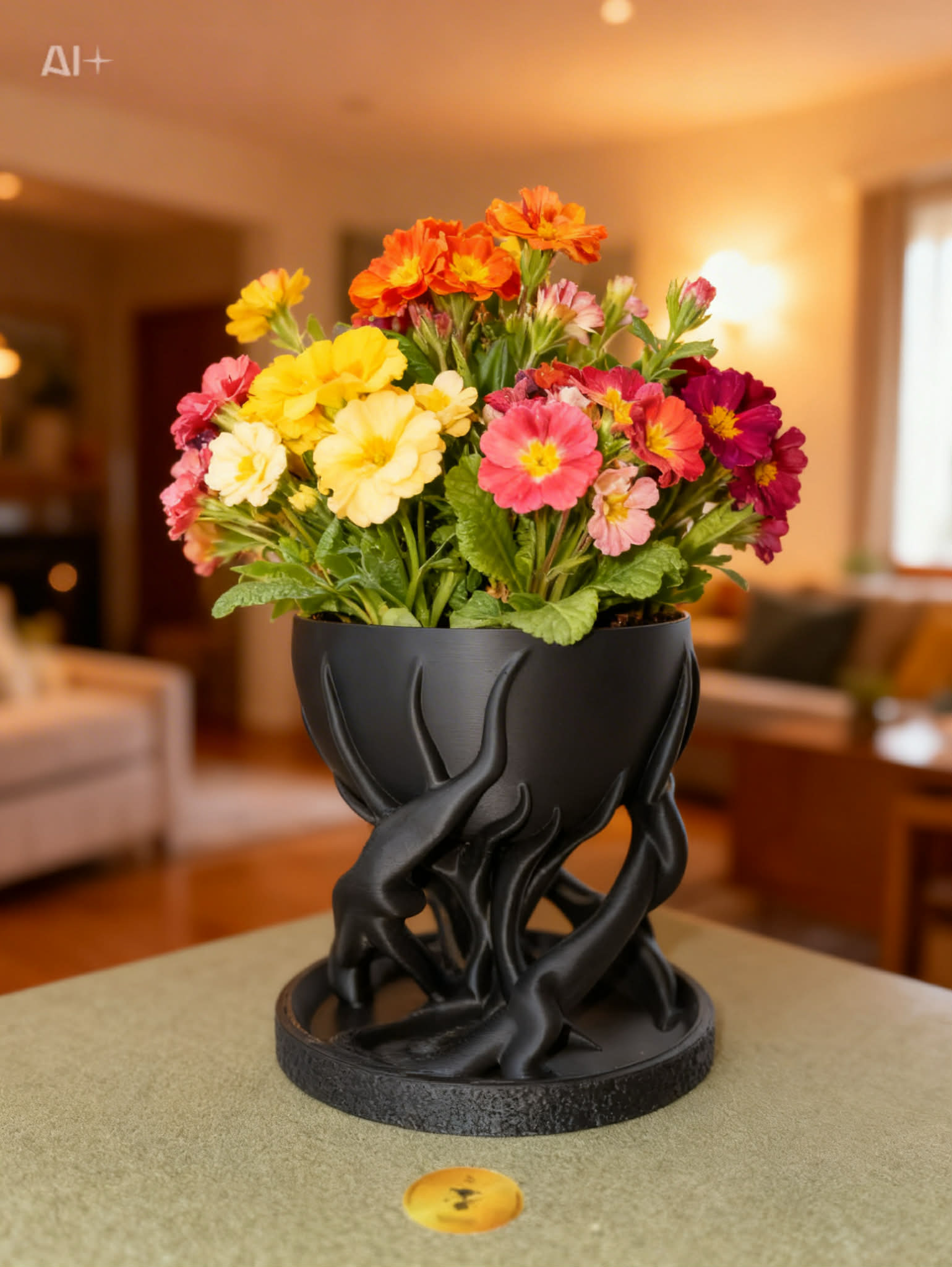 Vase on roots