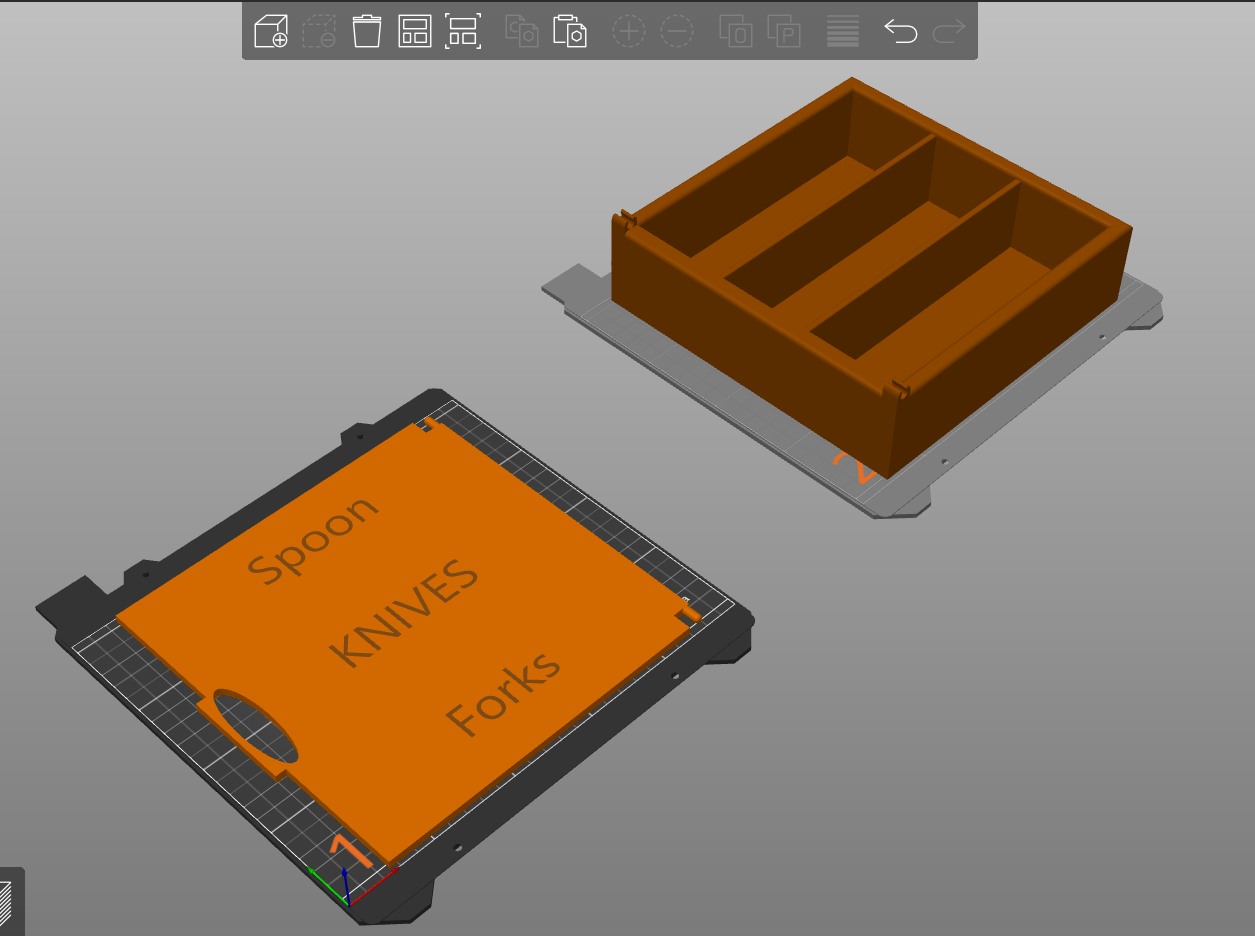 Utensil Tray 3D model