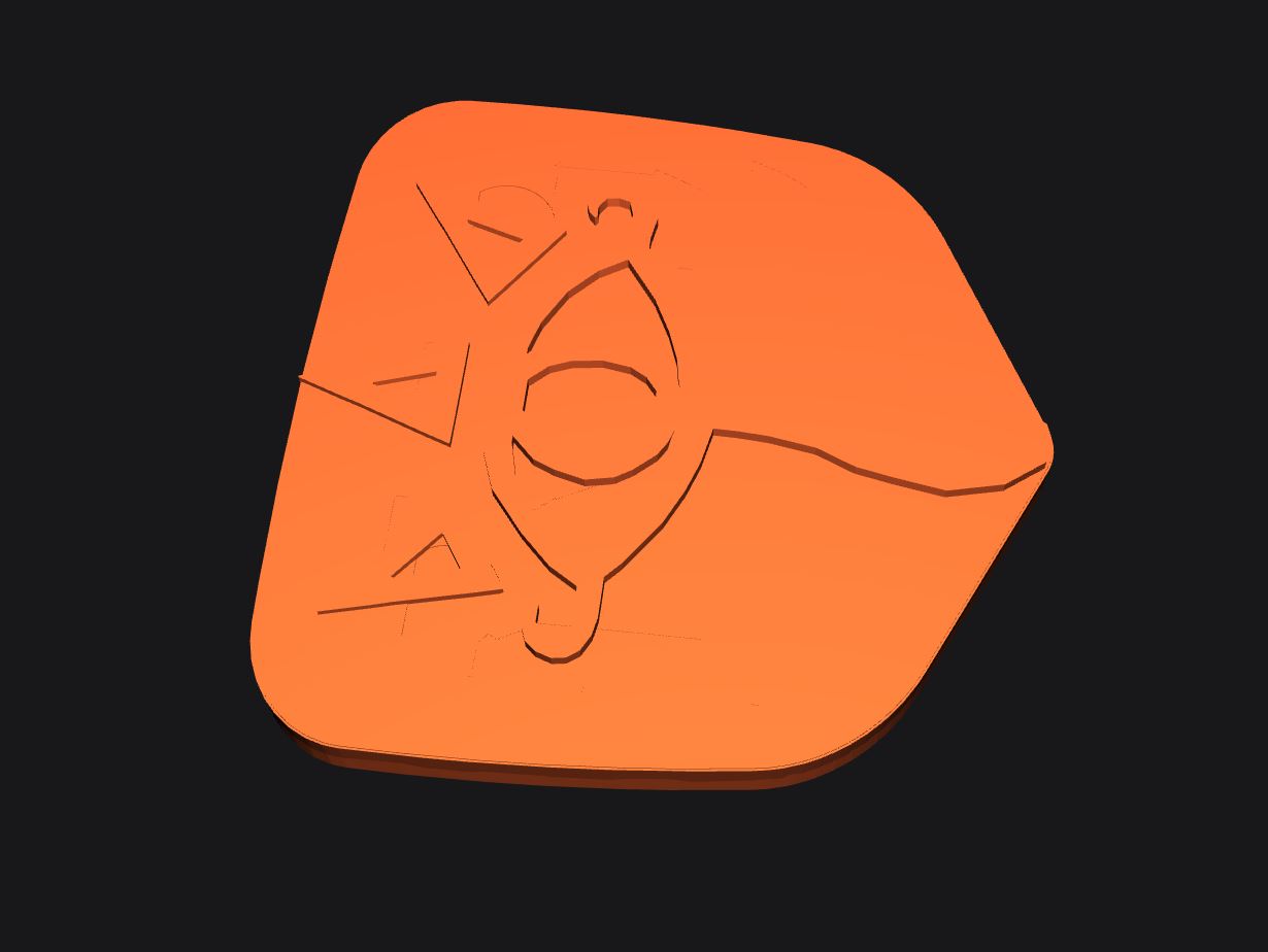 Dodge steering wheel Sheikah logo
