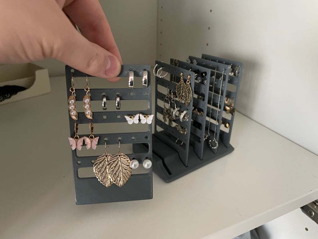 Earring holder storage