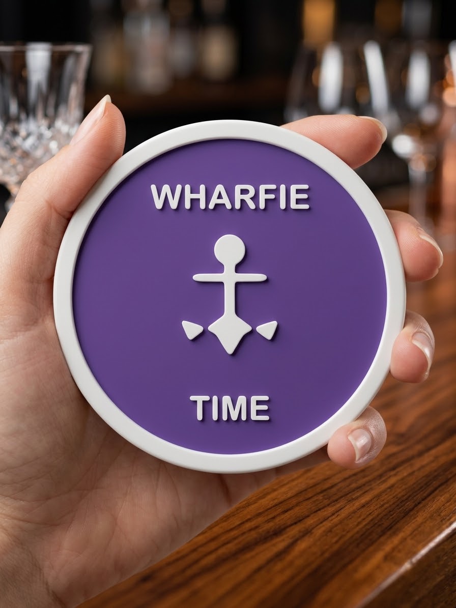 Wharfie Time Anchor Drink Coaster