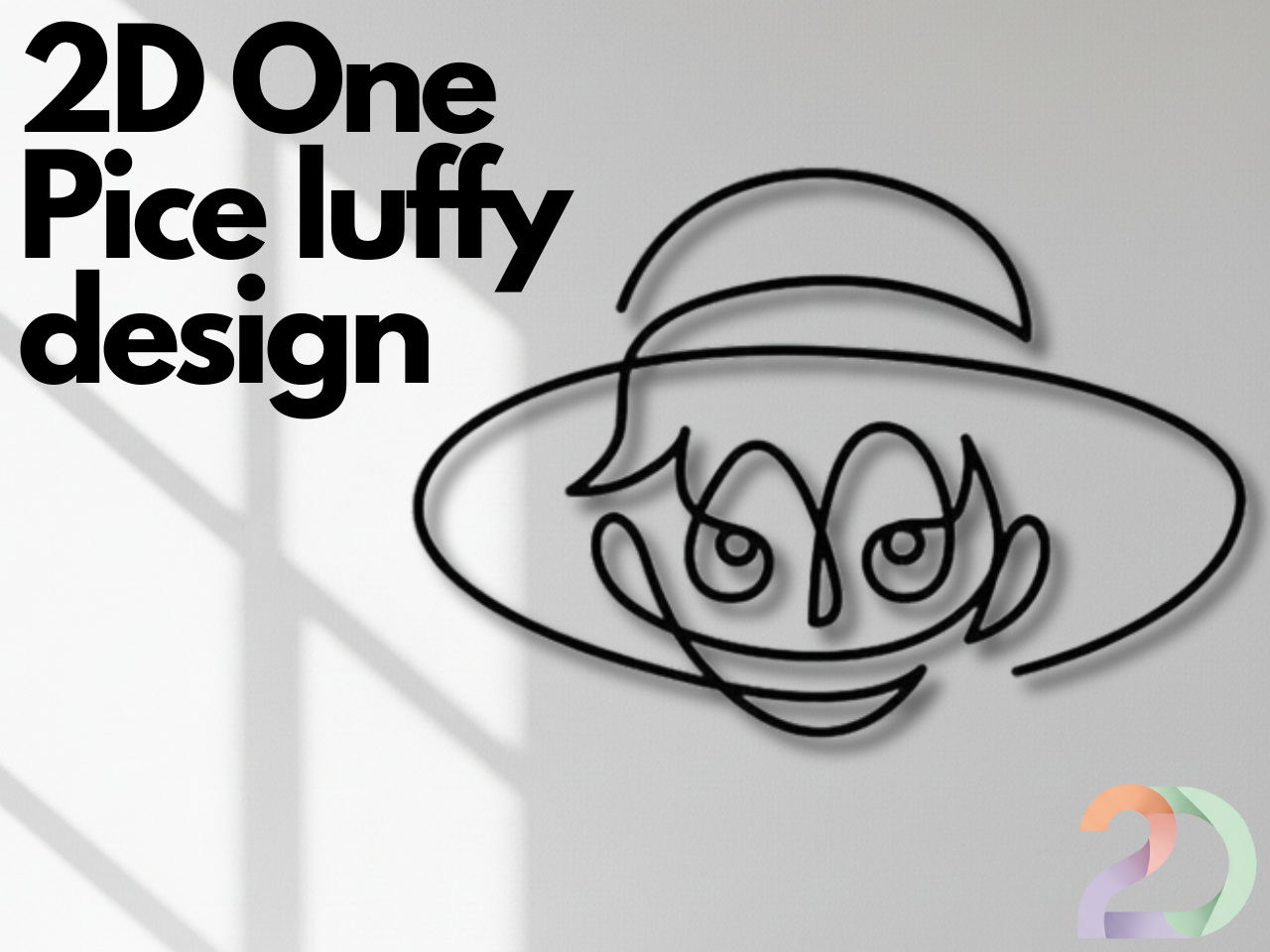 2D One Pice luffy Design