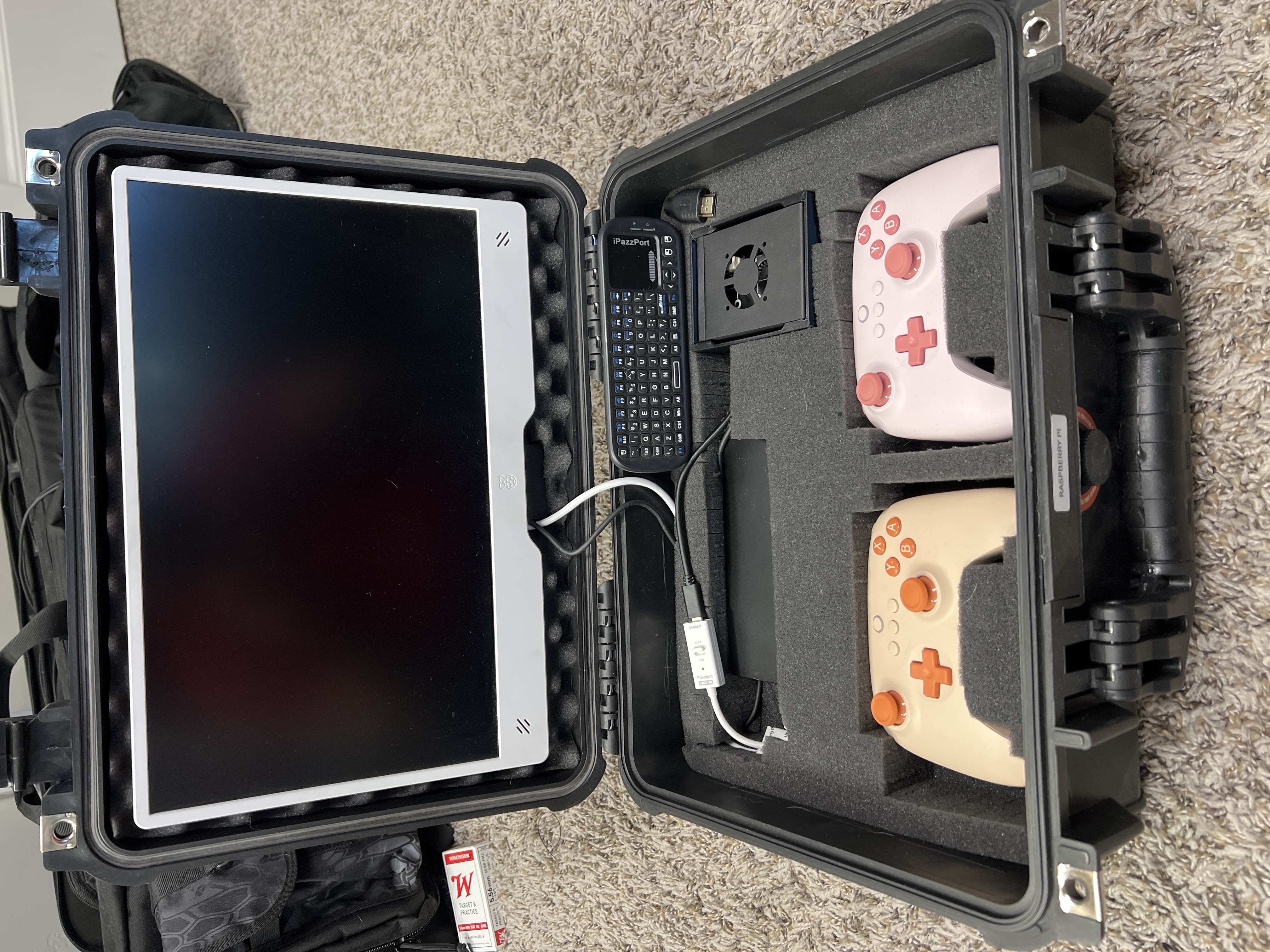 Raspberry pi portable retro gaming system- airflow shell