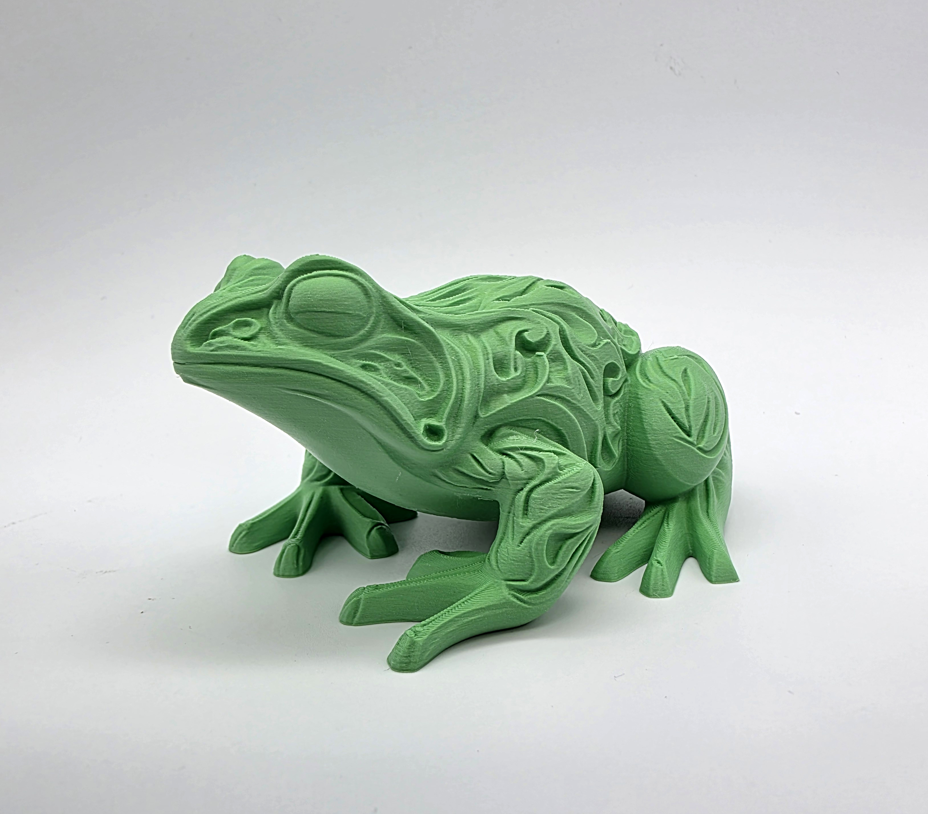 Ornately Carved Frog