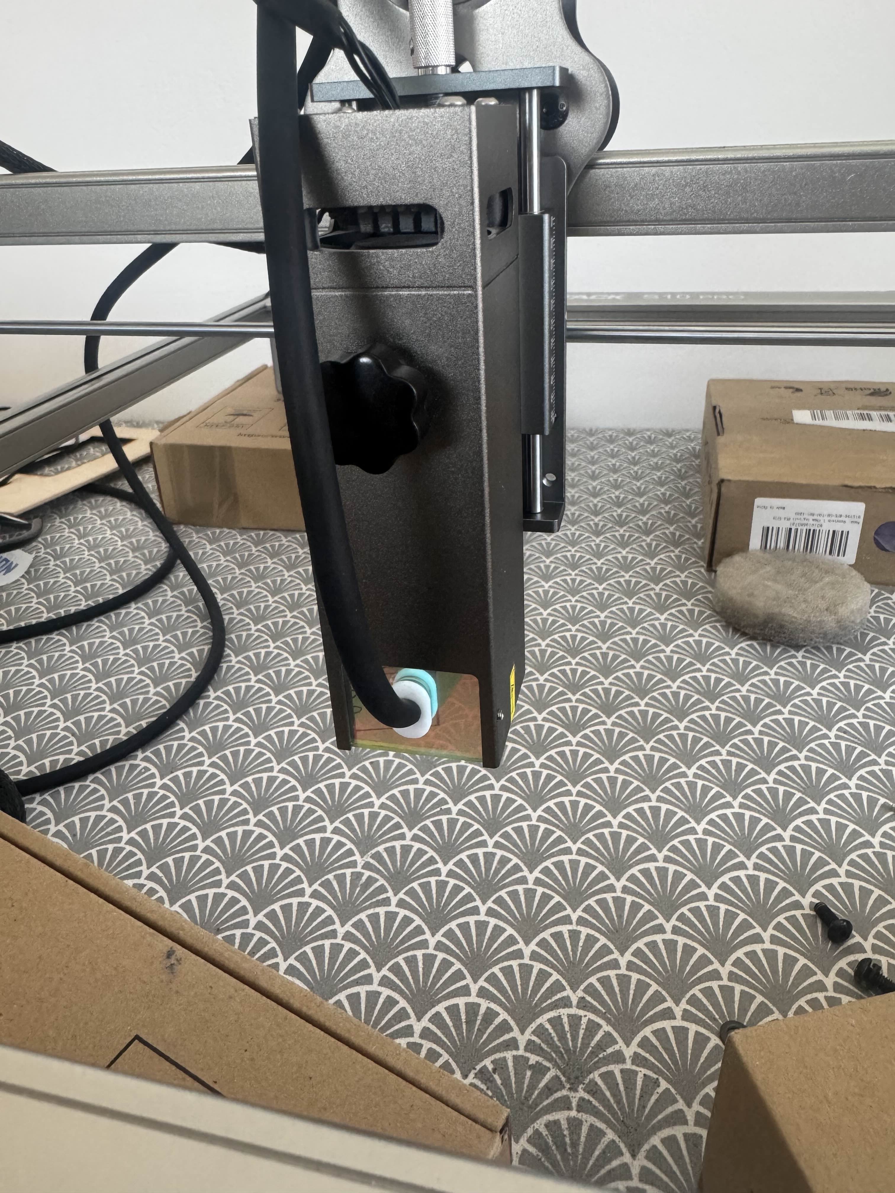 Laser Shield Insert for Atomstack X7 / A10 Pro / S10 Pro – Air Assist Port Cover