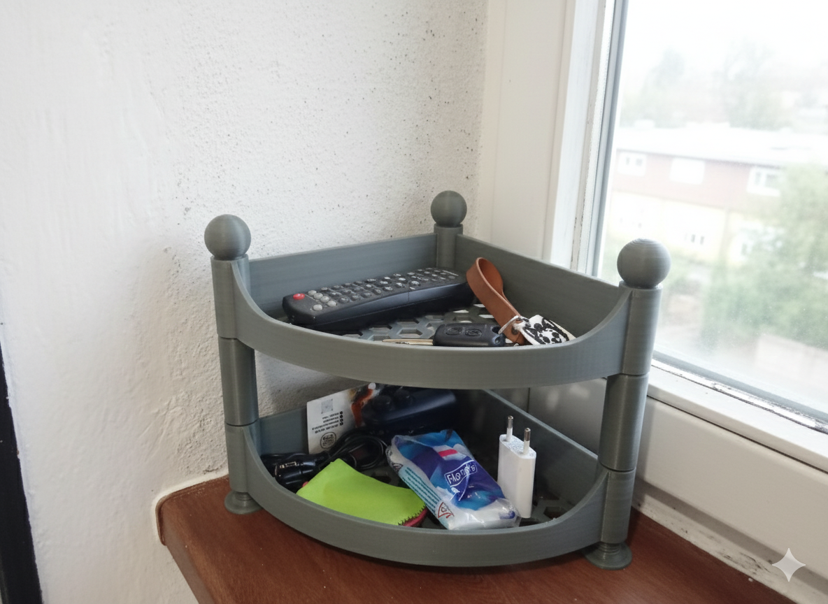 Miniatura 2 do modelo 3D Modular corner shelf system