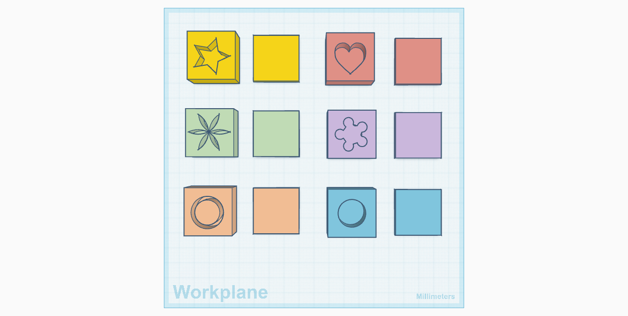 Cute Shape Molds (Combined and Separate)