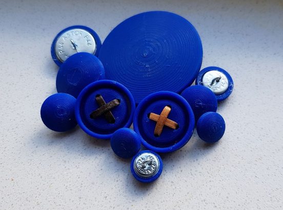 Astor Buttons Upholstery Buttons – Different Sizes and Lace Design — STL Grátis ...
