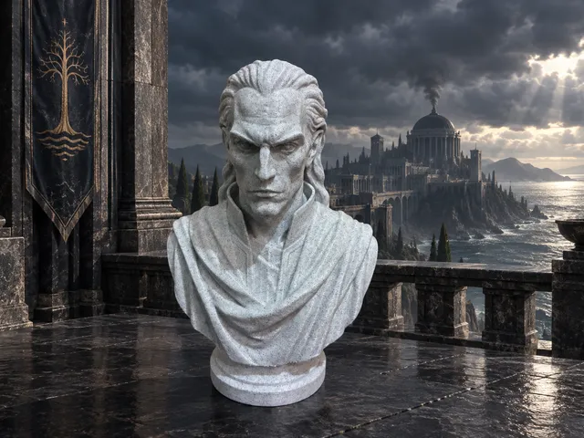 Sauron (Mairon, Zigûr) — Bust Inspired by J. R. R. Tolkien’s Writings